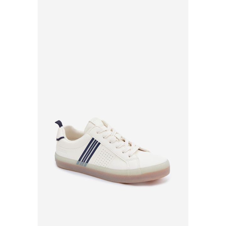 Baltos spalvos moteriški sportbačiai iš eko odos Big Star TT274306 BIG STAR SHOES