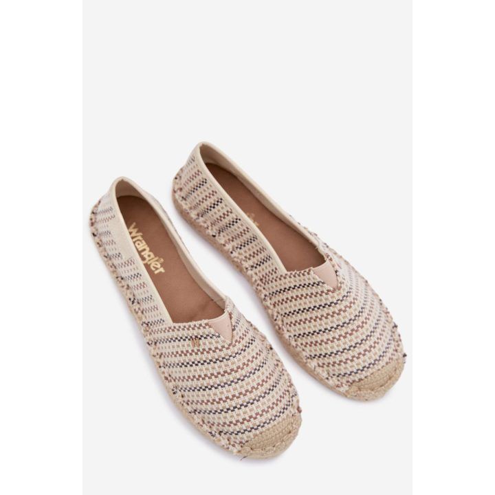 Smėlio spalvos moteriškos espadrilės Wrangler WRANGLER