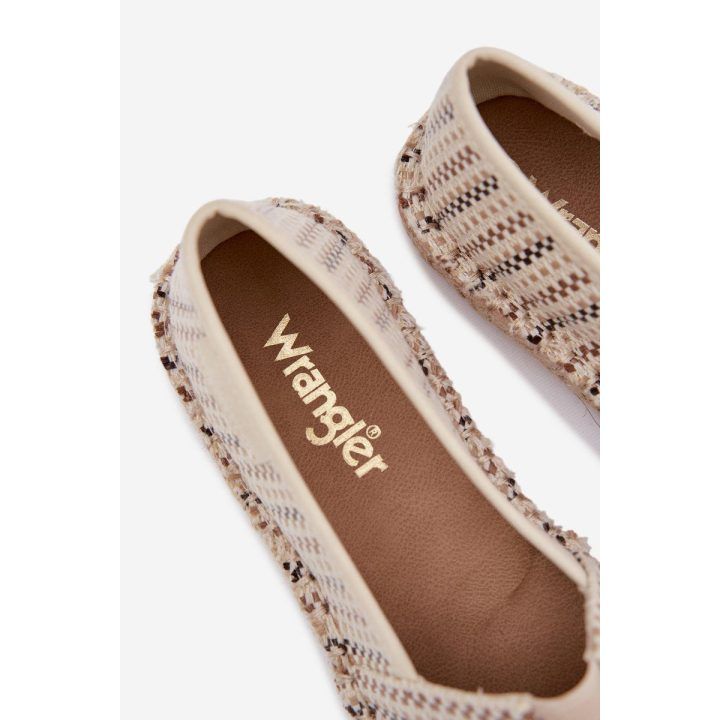 Smėlio spalvos moteriškos espadrilės Wrangler WRANGLER