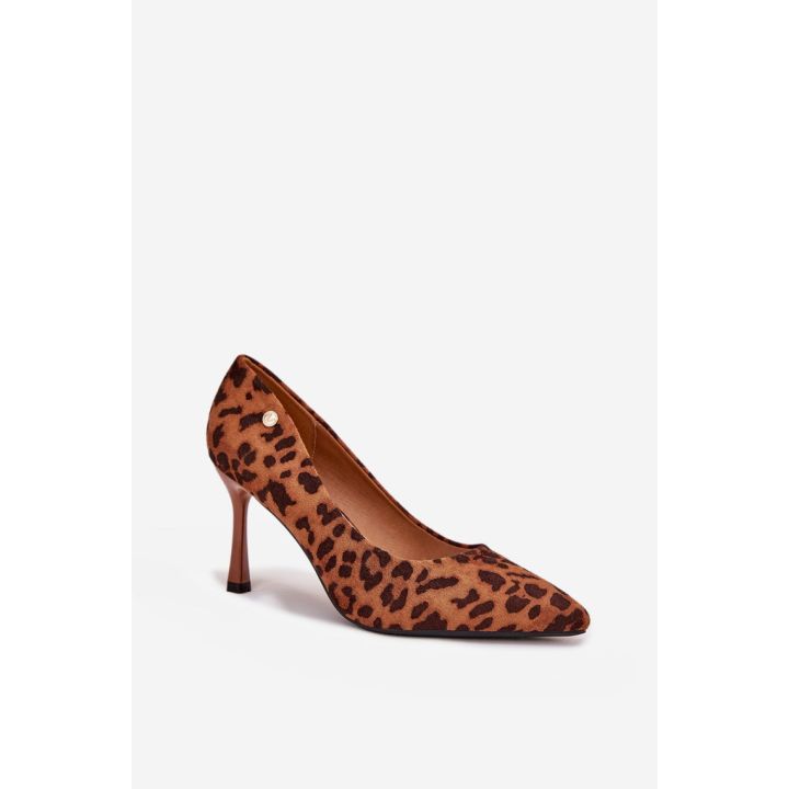 Aukštakulniai leopardiniai zomšiniai bateliai kasdienai Eleganci
