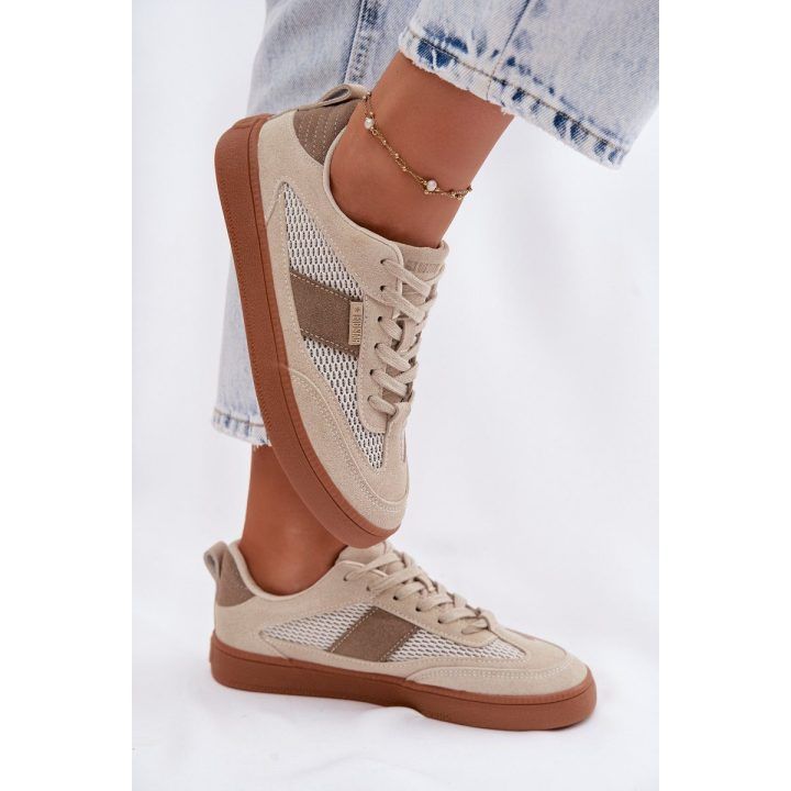 Kreminiai moteriški sportbačiai Big Star BIG STAR SHOES