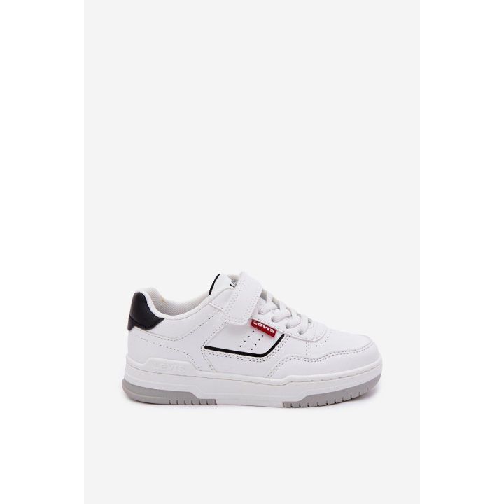 Vaikiški sportbačiai su lipniu užsegimu Levi's, balti LEVIS