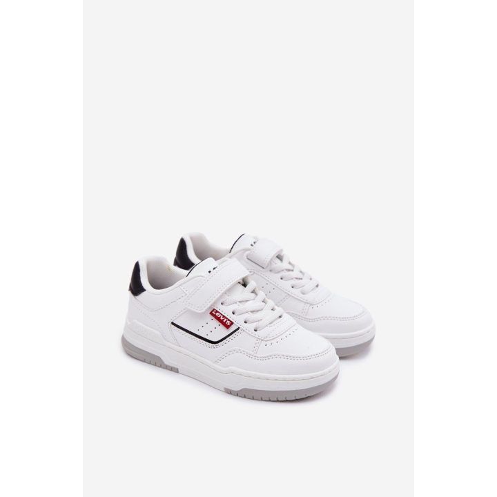 Vaikiški sportbačiai su lipniu užsegimu Levi's, balti LEVIS
