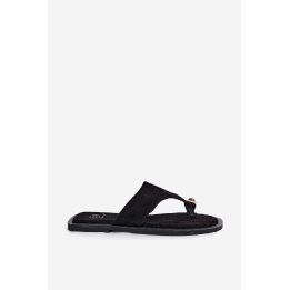 Moteriškos japonkių tipo šlepetės su dekoratyvia detale BOTO