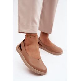 Moteriškos barefoot balerinos Zazoo 10217, cappucino ZAZOO