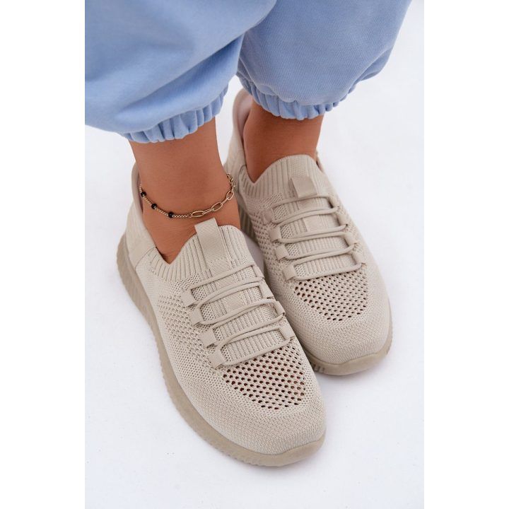 Moteriški sportiniai slip-on bateliai, smėlio ir alyvuogių spalvos BOTO