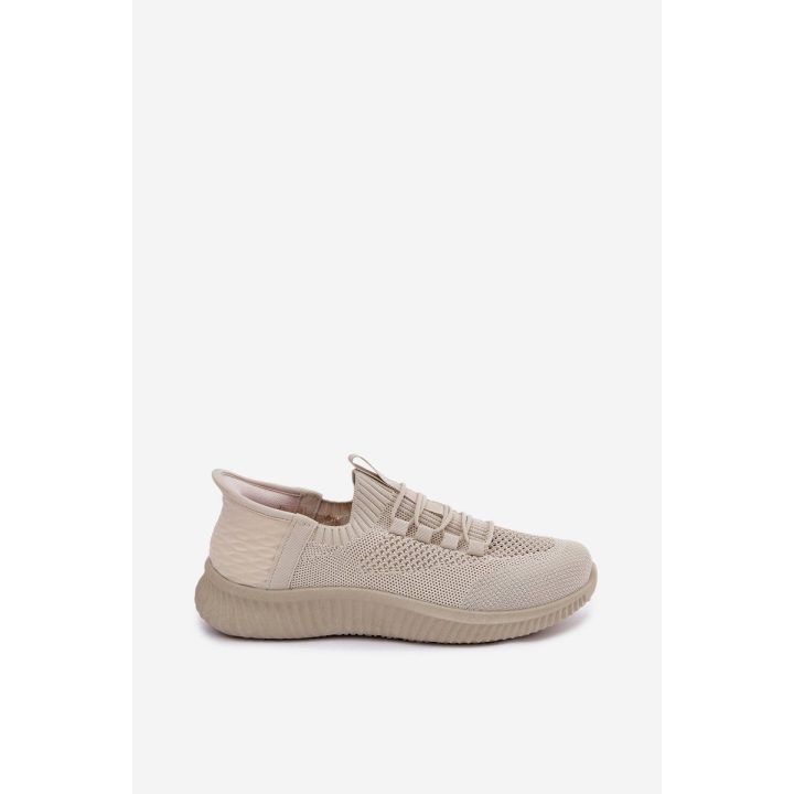 Moteriški sportiniai slip-on bateliai, smėlio ir alyvuogių spalvos BOTO