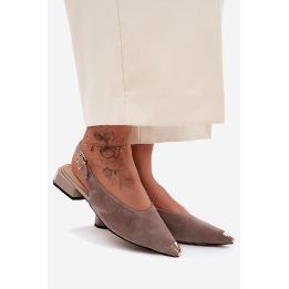 Moteriškos zomšinės basutės D&A CR61-3050, smėlio spalvos D&A