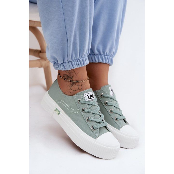 Moteriški sporto ir laisvalaikio bateliai ant platformos Lee Isla C Women Low, mėtų LEE