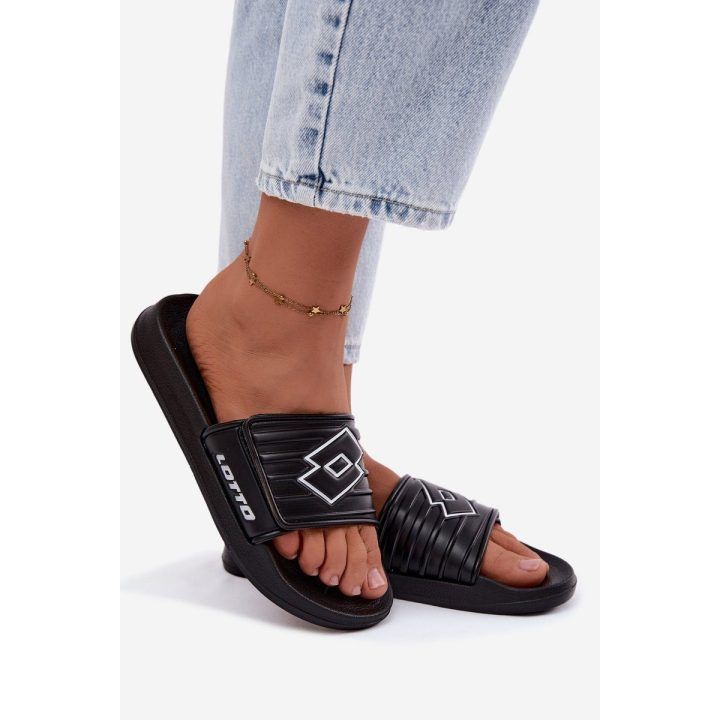 Juodos unisex šlepetės Lotto Flyde LOTTO