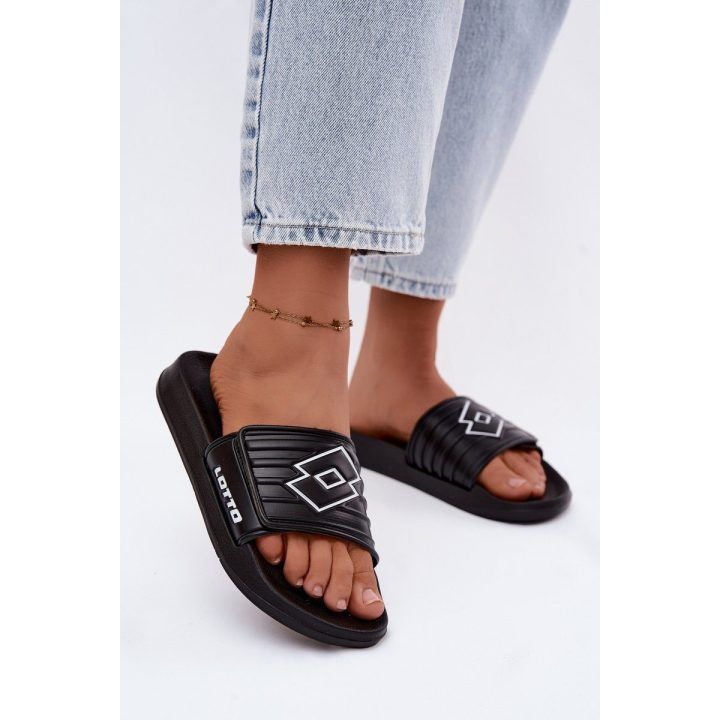 Juodos unisex šlepetės Lotto Flyde LOTTO