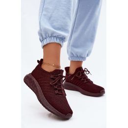Moteriški tekstiliniai įsispiriami sportbačiai Big Star UU274053 Burgundy BIG STAR SHOES