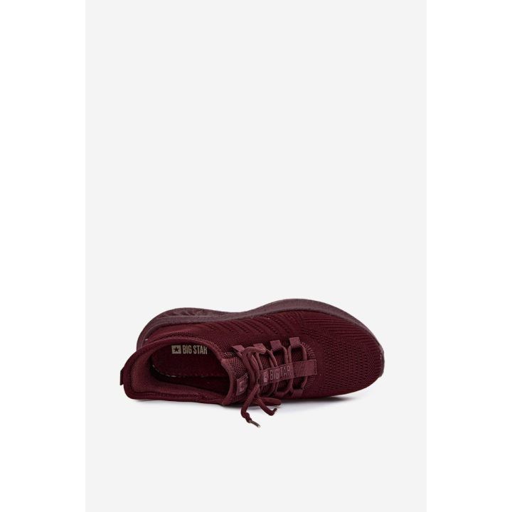 Moteriški tekstiliniai įsispiriami sportbačiai Big Star UU274053 Burgundy BIG STAR SHOES