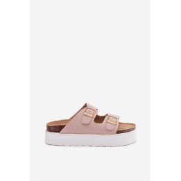 Platforminės basutės su dirželiais Wrangler Dirty Pink WRANGLER