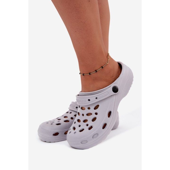 Moteriškos putplasčio klumpės, šviesiai pilkos BOTO