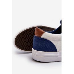 Vyrų laisvalaikio bateliai Lee Cooper, balti ir mėlyni LEE COOPER