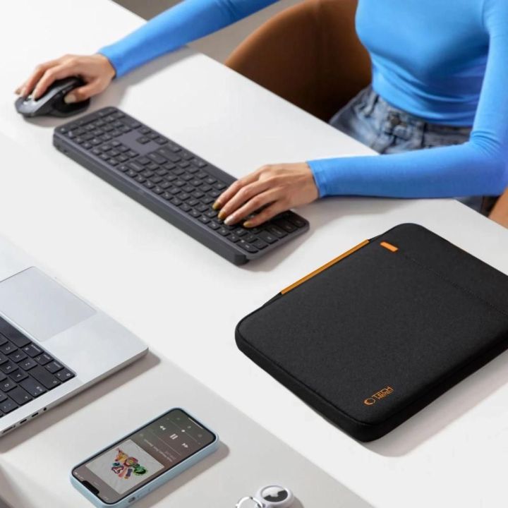 Nešiojamojo kompiuterio dėklas juodas paminkštintas 13–14″