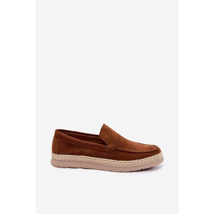 Vyriški mokasinai espadrilės, rudos spalvos BOTO