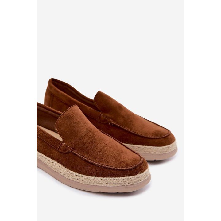 Vyriški mokasinai espadrilės, rudos spalvos BOTO