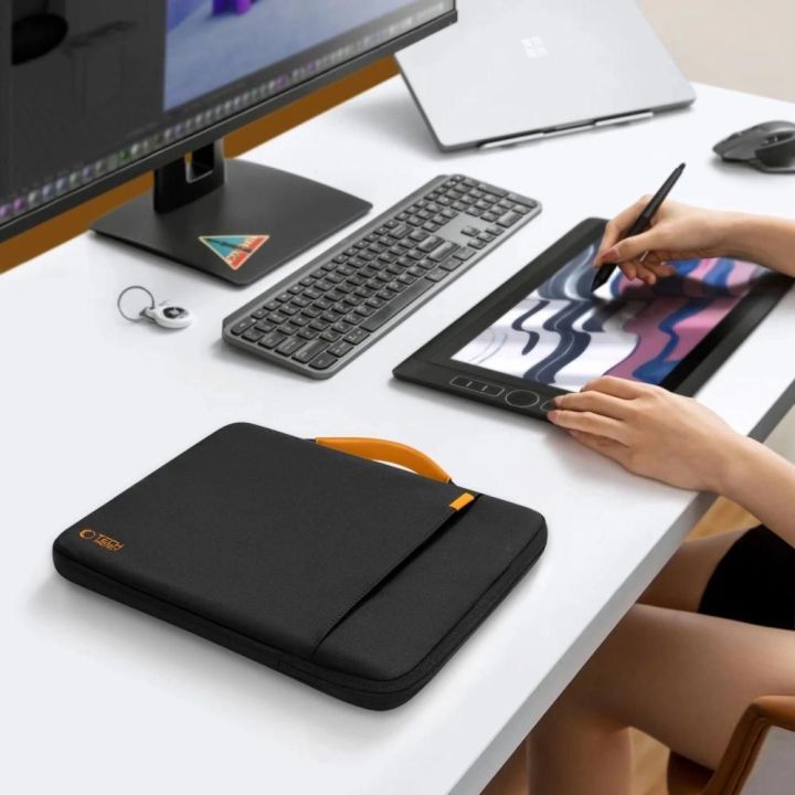 Nešiojamojo kompiuterio dėklas juodas su paminkštinimu 15–16