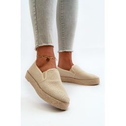 Moteriškos espadrilės su platforma, smėlio spalvos BOTO