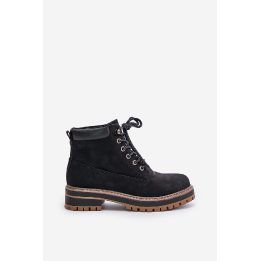 Moteriški aulinukai su raišteliais, juodi BIG STAR SHOES