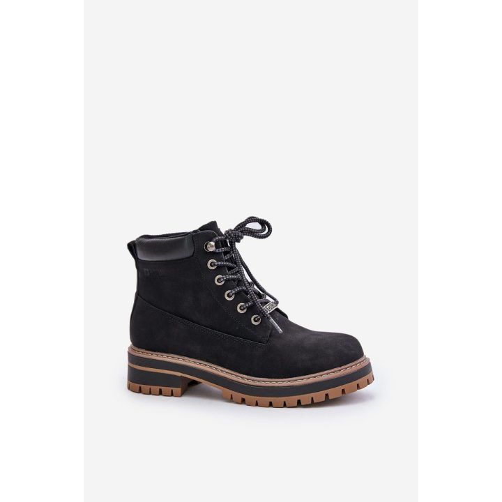 Moteriški aulinukai su raišteliais, juodi BIG STAR SHOES