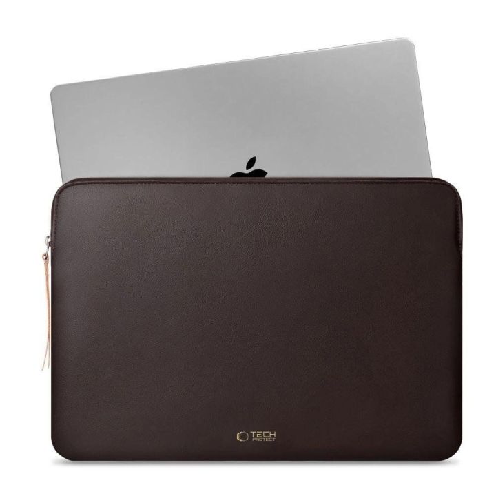 Nešiojamojo kompiuterio dėklas rudas su flisu 13–14″