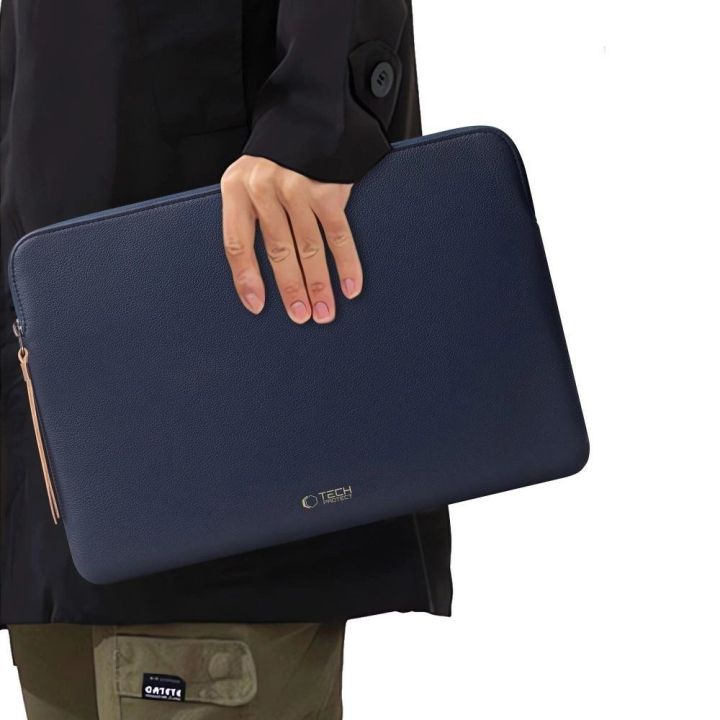 Nešiojamojo kompiuterio dėklas mėlynas su flisu 13–14″