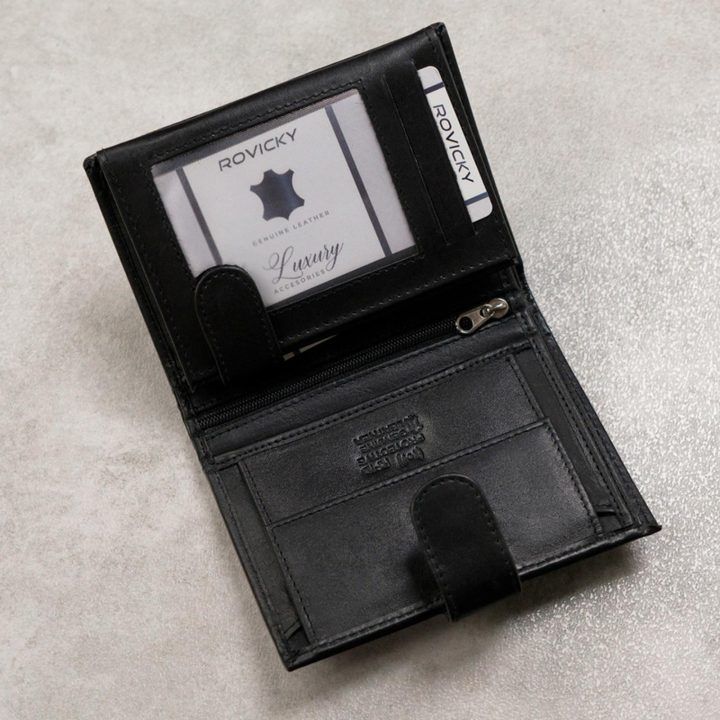 Vyriška natūralios odos RFID piniginė Wild WILD