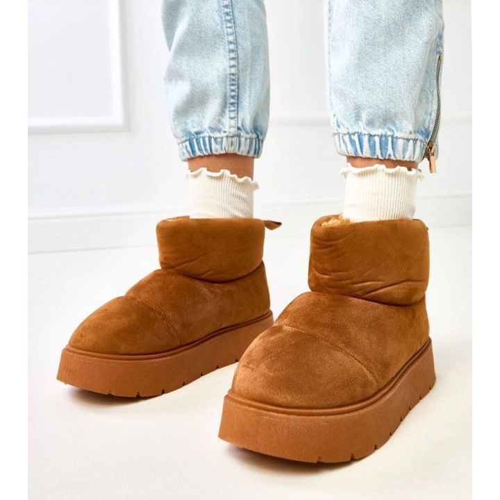 Šiltinti moteriški sniego batai rudi platforma Ribeiro