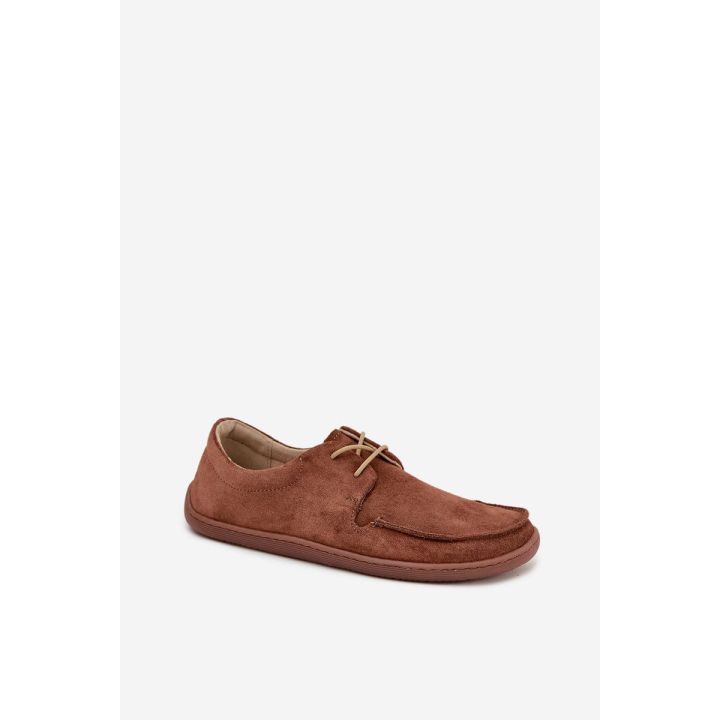 Moteriški rudi barefoot stiliaus batai iš natūralios odos Zazoo