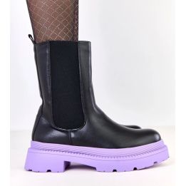 Moteriški juodi aulinukai su violetiniu padu Fortley