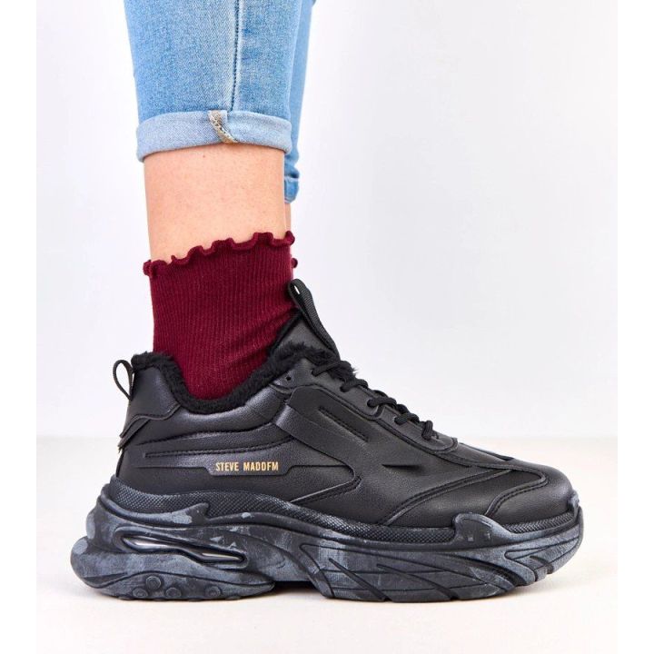 Juodi moteriški pašiltinti sportbačiai Steve Madden