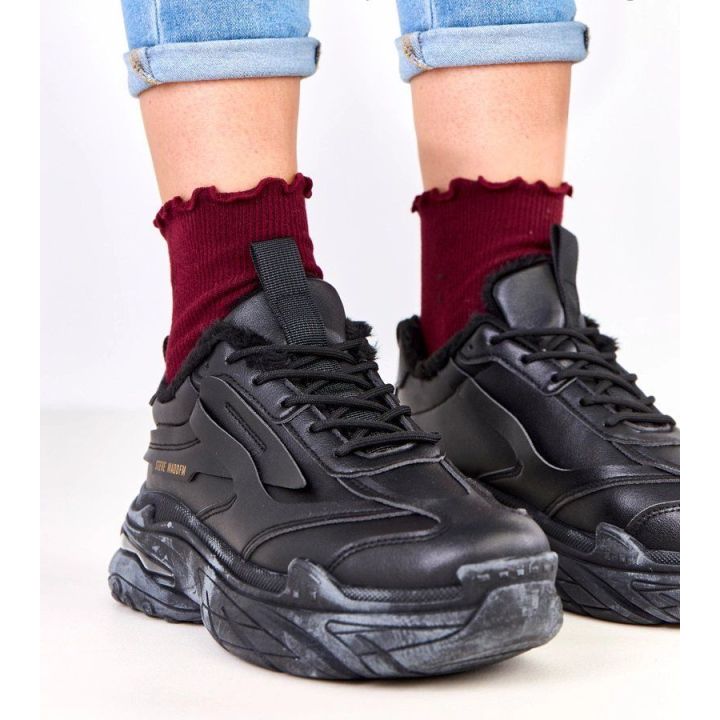 Juodi moteriški pašiltinti sportbačiai Steve Madden