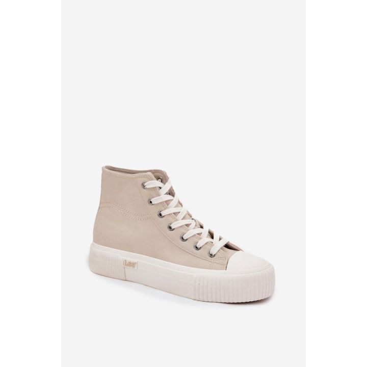 Women's Sneakers On Platform LEE 50253002.35E ISLA WOMEN MID Smėlio spalvos