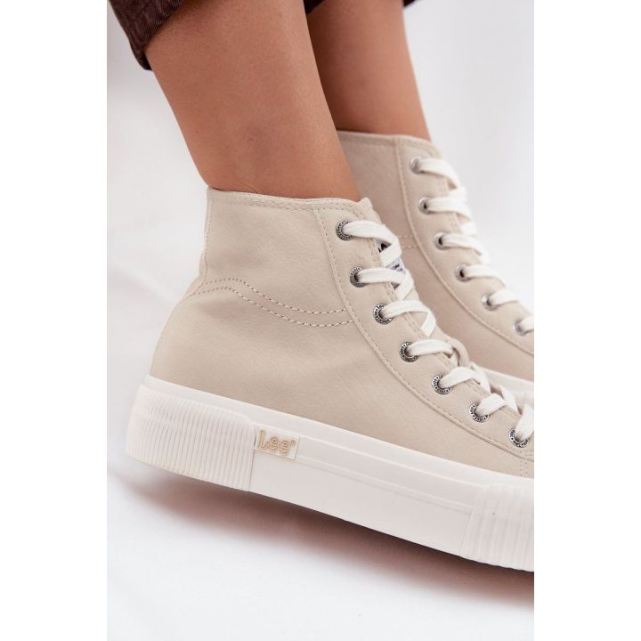 Women's Sneakers On Platform LEE 50253002.35E ISLA WOMEN MID Smėlio spalvos