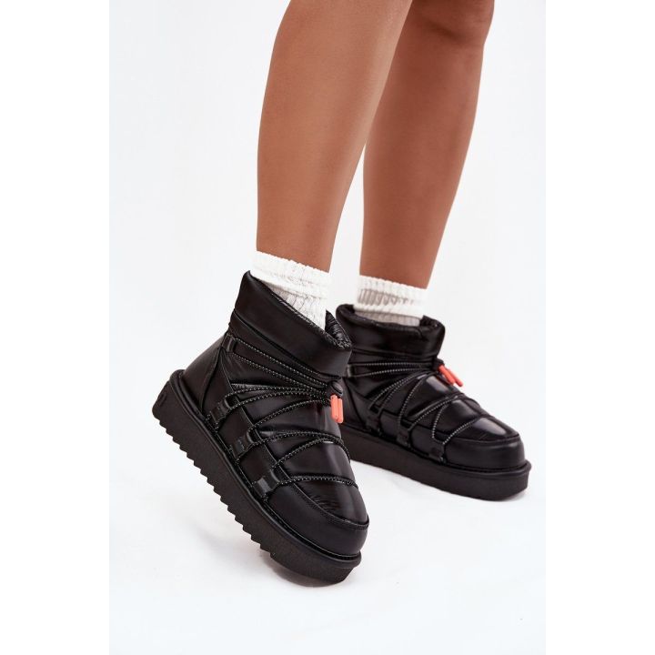 Women's snow boots on platform DFranklin DFSH370020 Black