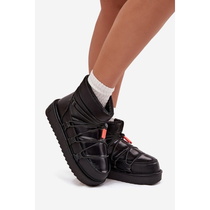 Women's snow boots on platform DFranklin DFSH370020 Black