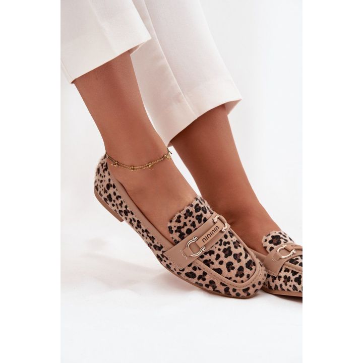 mokasinai su leopardo raštu Evelora