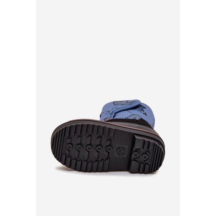 Vaikiški sniego batai mėlyni su lipduku Lee Cooper