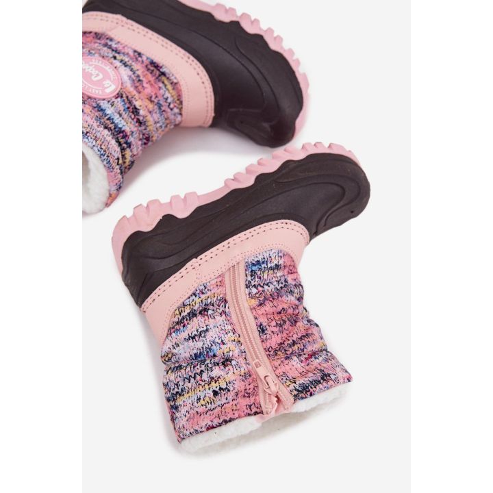 Vaikiški sniego batai rožiniai su užtrauktuku Lee Cooper
