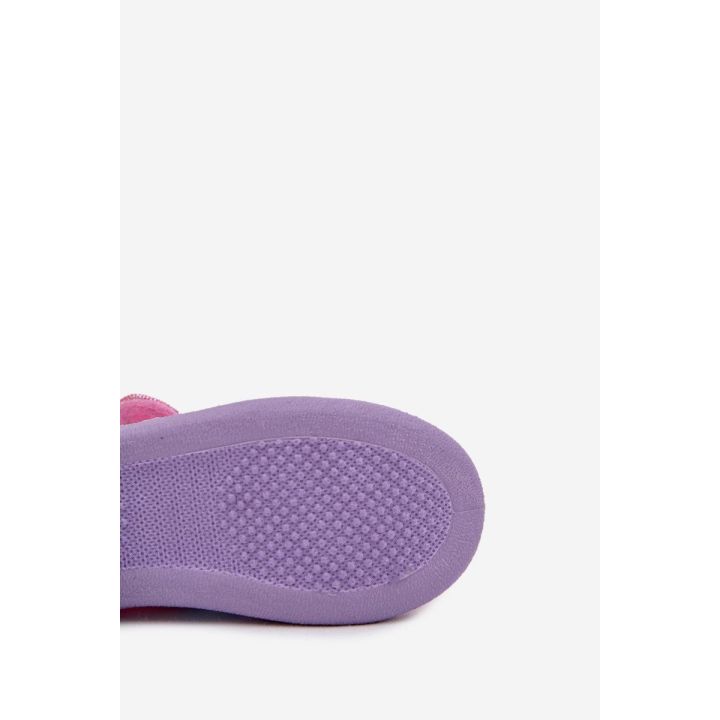Balerinos šlepetės rožinės su Velcro vienaragiu Silviera