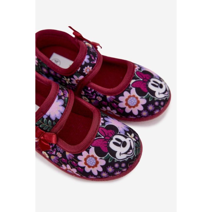 Balerinos vyšninių spalvos su Minnie Mouse dizainu Nomi