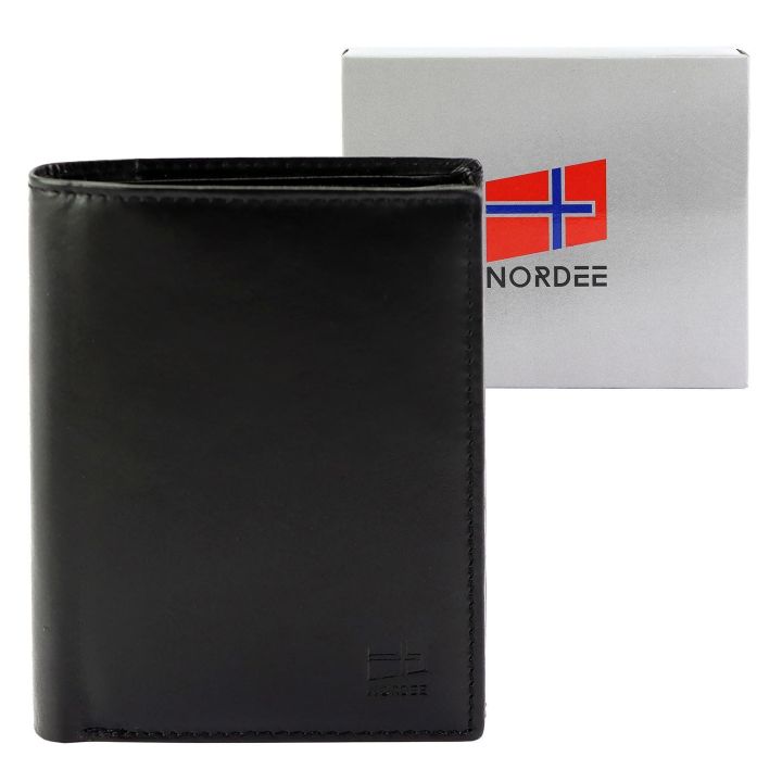 Piniginė juoda klasikinė Nordee