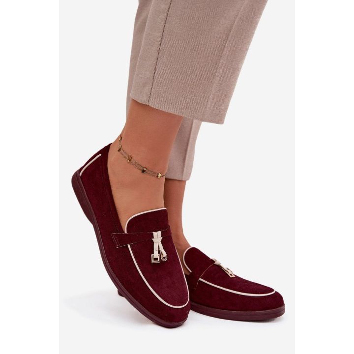 Mokasinai bordo eco suede Darwen – komfortui ir elegancijai kiekviename žingsnyje.