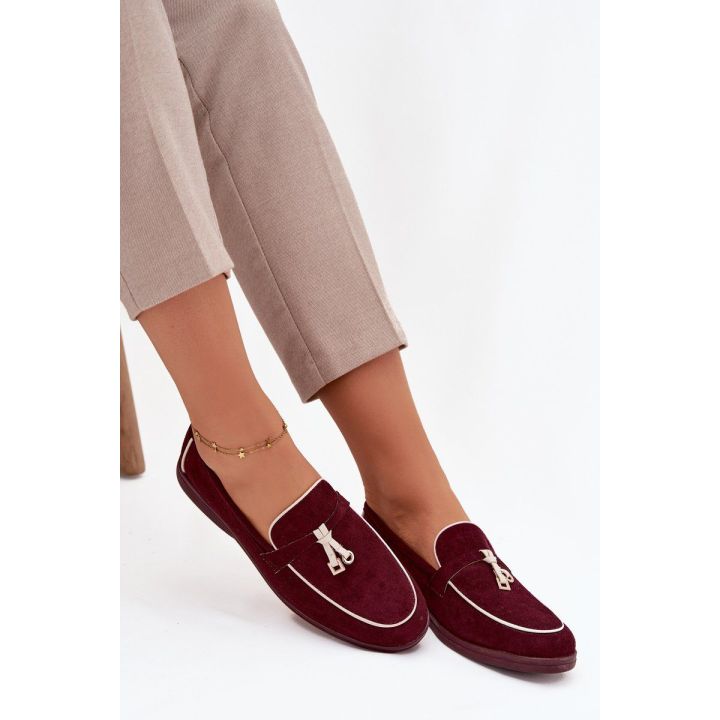 Mokasinai bordo eco suede Darwen – komfortui ir elegancijai kiekviename žingsnyje.