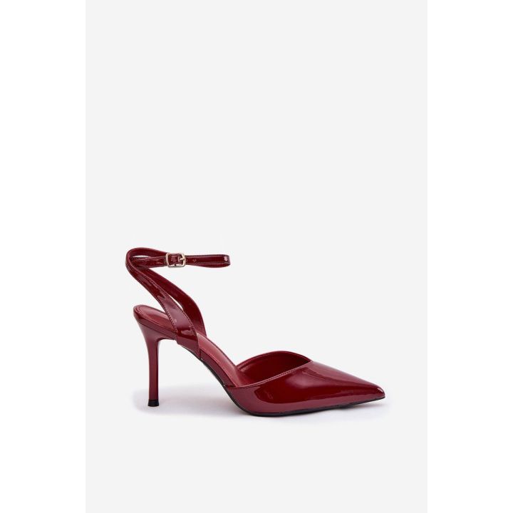 Aukštakulniai atviri bordo Laretta – elegancijai ir pasitikėjimui žingsnyje.