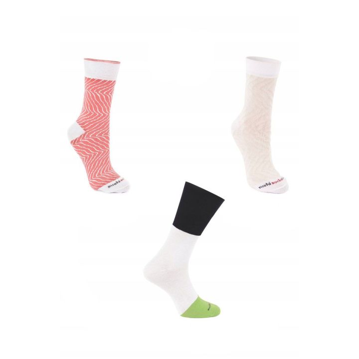 Kojinės moteriškos suši rinkinio stiliaus Rainbow Socks