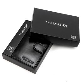 Piniginė vyriška juoda Cavaldi